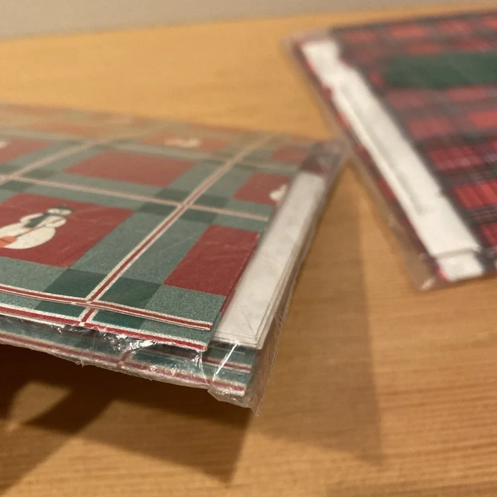 Vintage Gift Wrap Sheets‎ By CURRENT Christmas Stickers Cards